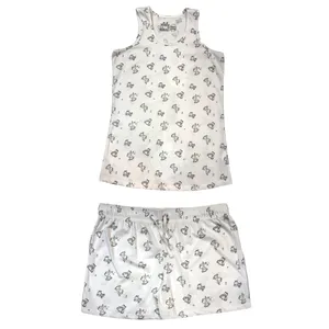 ست تاپ و شلوارک زنانه اچ اند ام مدل فیل