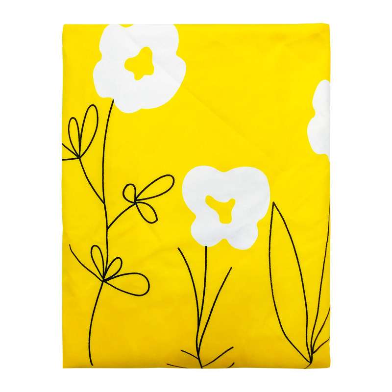 ملحفه مدل روانداز طرح بابونه یک نفره سایز 140 × 220 سانتی متر