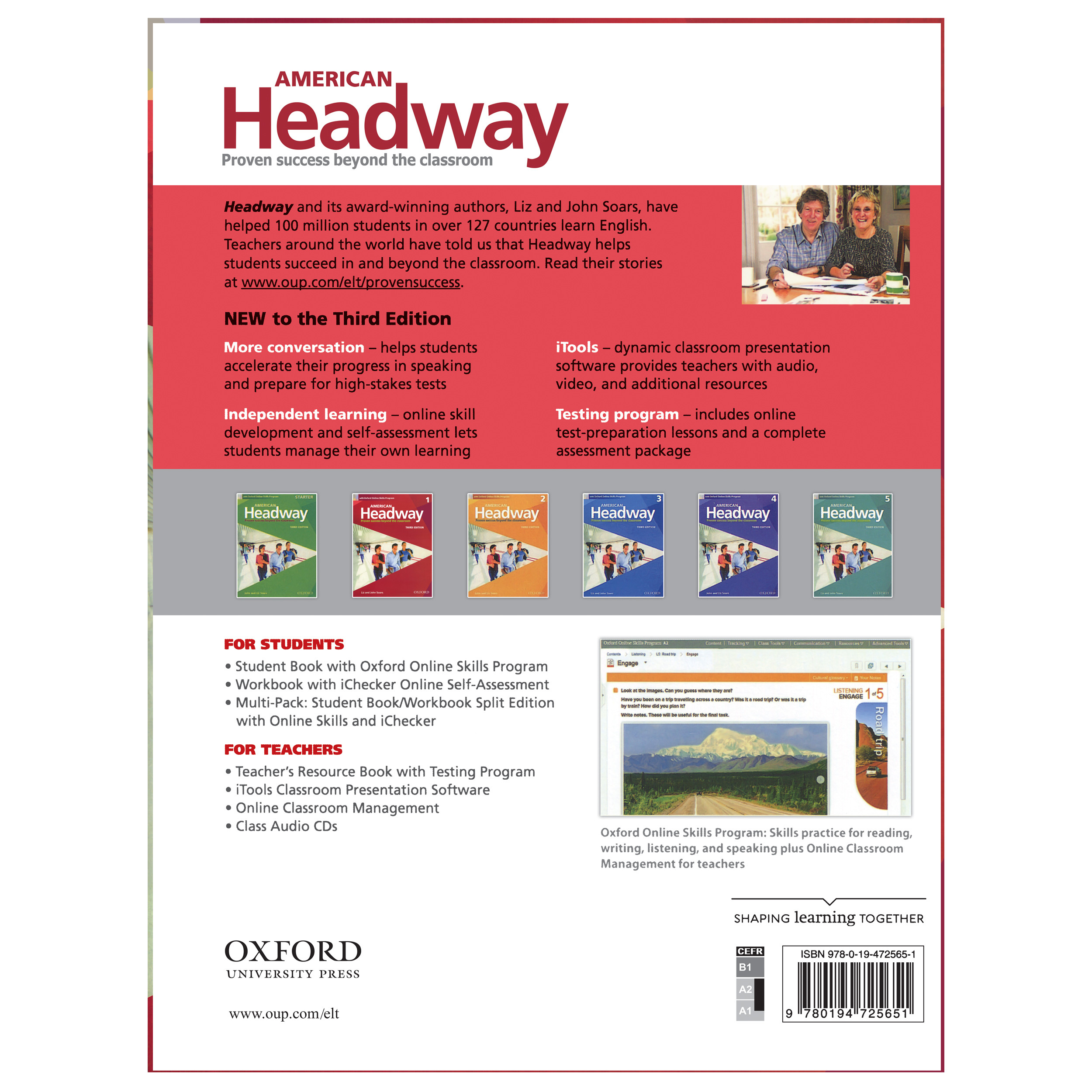 کتاب American Headway 1 3rd اثر John and Liz Soars انتشارات هدف نوین کتاب American Headway 1 3rd اثر John and Liz Soars انتشارات هدف نوین