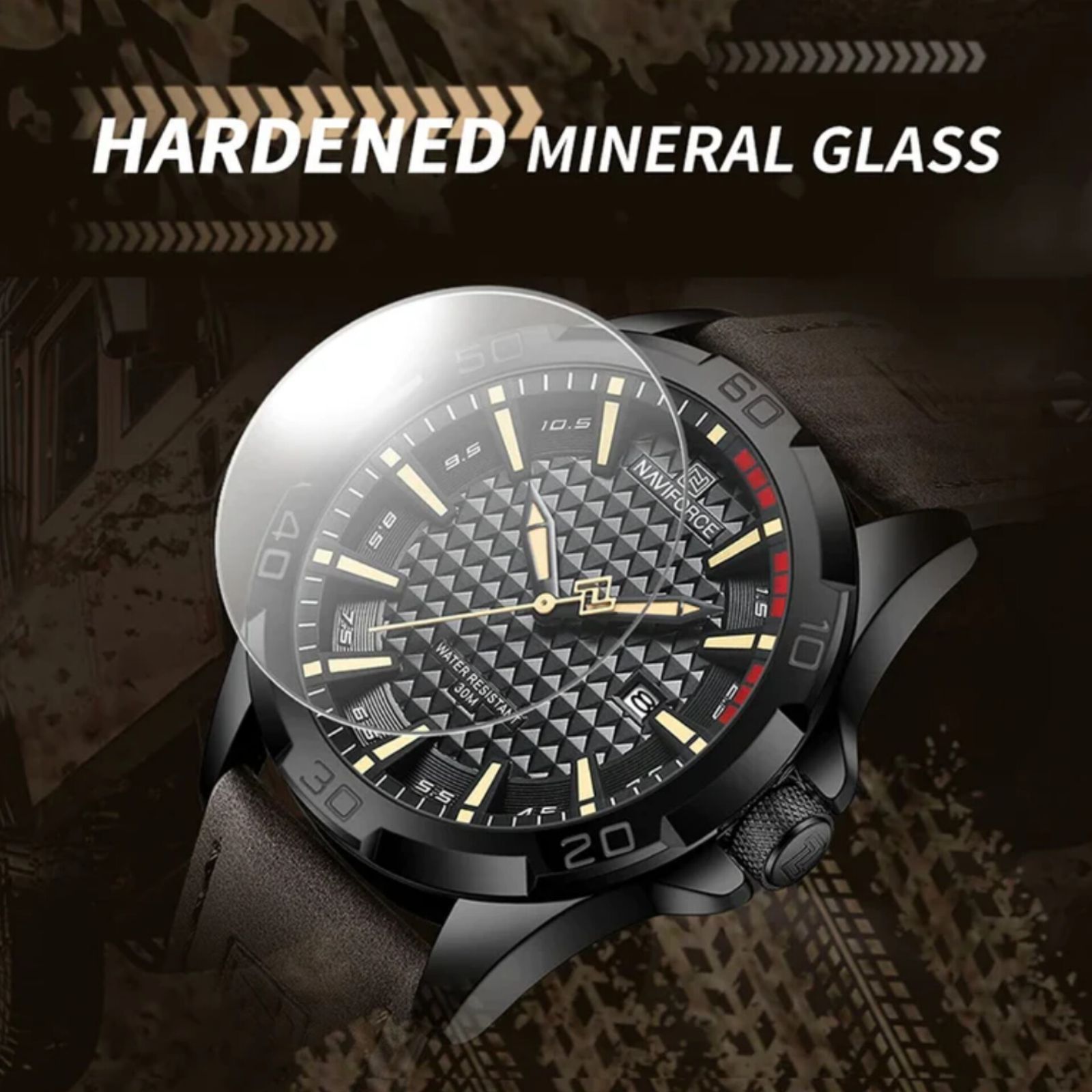 ساعت مچی عقربه‌ای مردانه نیوی فورس مدل تقویمدار بند جیر  -  - 5