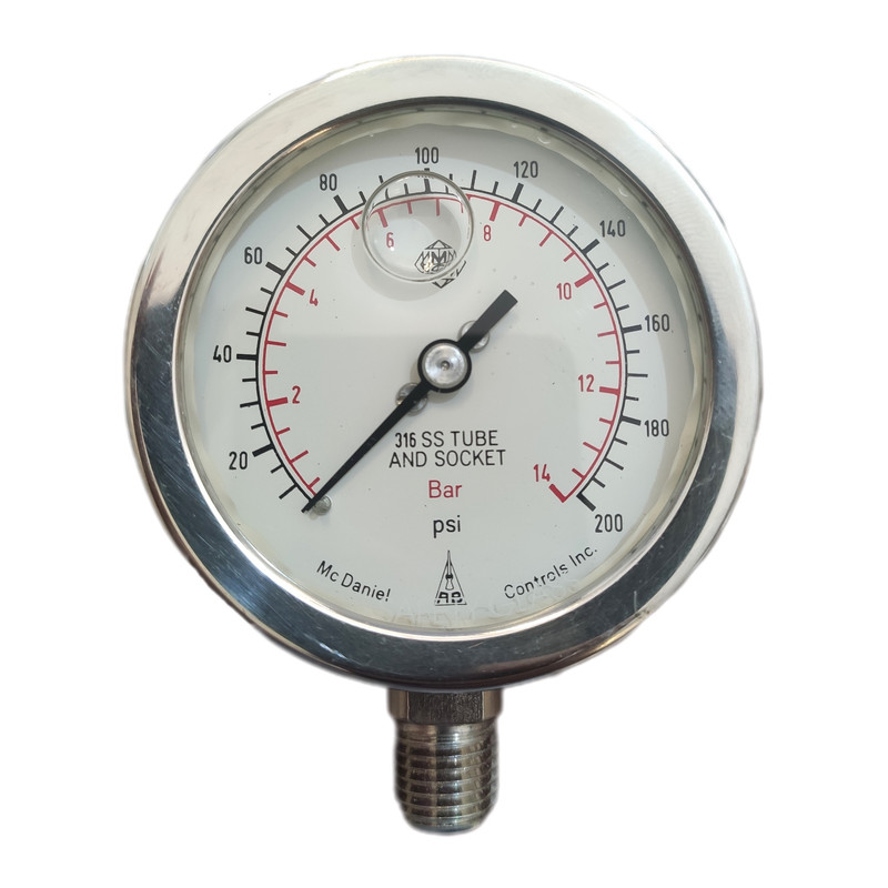 گیج فشار مک دنیل مدل 14bar-6cm گیج فشار مک دنیل مدل 14bar-6cm