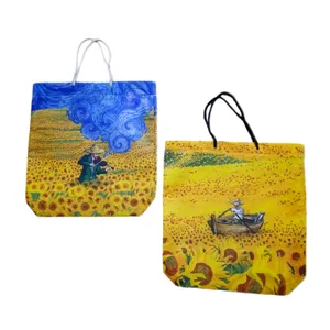ساک هدیه مدل نقاشی ونگوگ 01 مجموعه 2 عددی