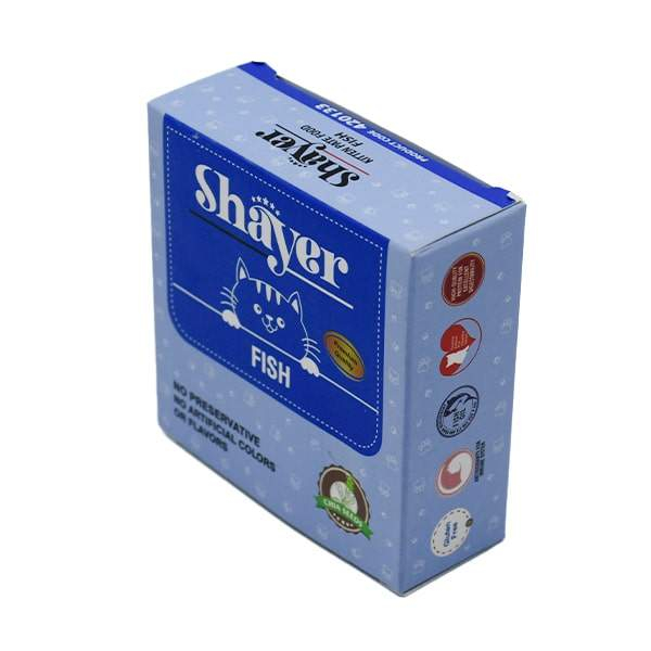 کنسرو غذای گربه شایر مدل Fish وزن 90 گرم بسته 6 عددی