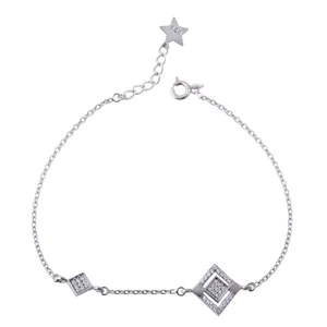  دستبند نقره زنانه بازرگانی میلادی کد DP_097