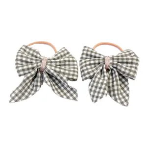 کش مو زنانه مدل شطرنجی بسته 2 عددی