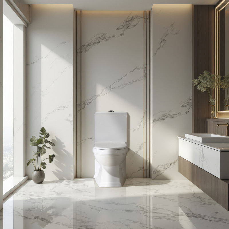 توالت فرنگی دو زمانه پارس سرام مدل ویداس پلاس