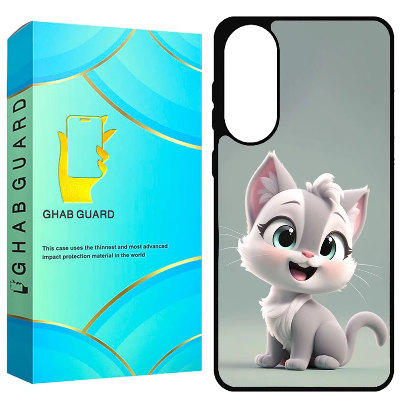 کاور قاب گارد طرح گربه مدل S25EG مناسب برای گوشی موبایل سامسونگ Galaxy S25 Edge