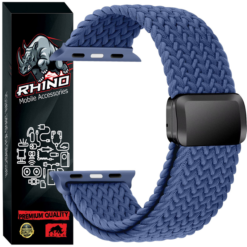 بند راینو مدل Braid Magnet مناسب برای اپل واچ سری 1/2/3/4/5/6/7/8/9/10/SE/ULTRA سایز 44/45/46/49 mm