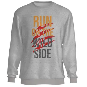 سویشرت مردانه طرح run on the wild side مدل T033G