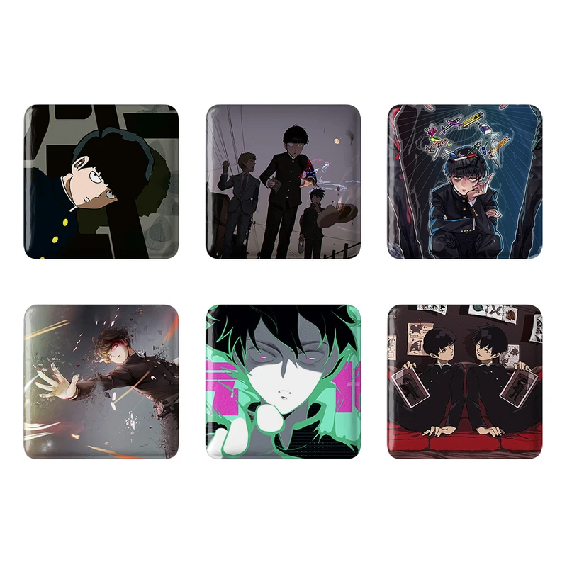 مگنت خندالو طرح انیمه موب سایکو Mob Psycho 100 کد 1541B مجموعه 6 عددی