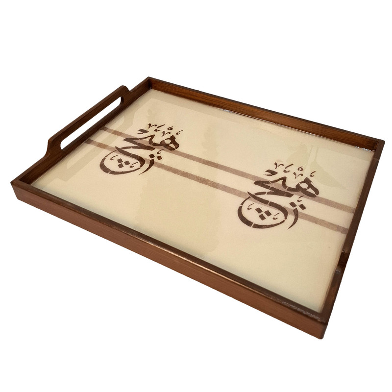 سینی چوبی مدل هیچ کد 34