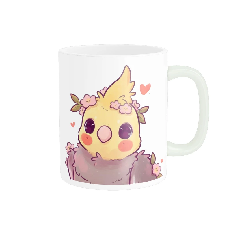 ماگ پاد آفرین مدل فانتزی طرح پرنده عروس هلندی کد p11169