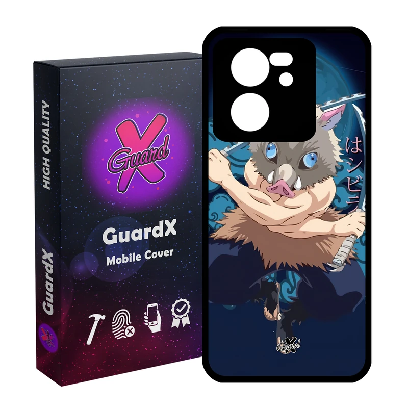 کاور گارد ایکس طرح شیطان کش انیمه مدل Glass10560 مناسب برای گوشی موبایل شیائومی 13T/13T Pro/Redmi K60 Ultra