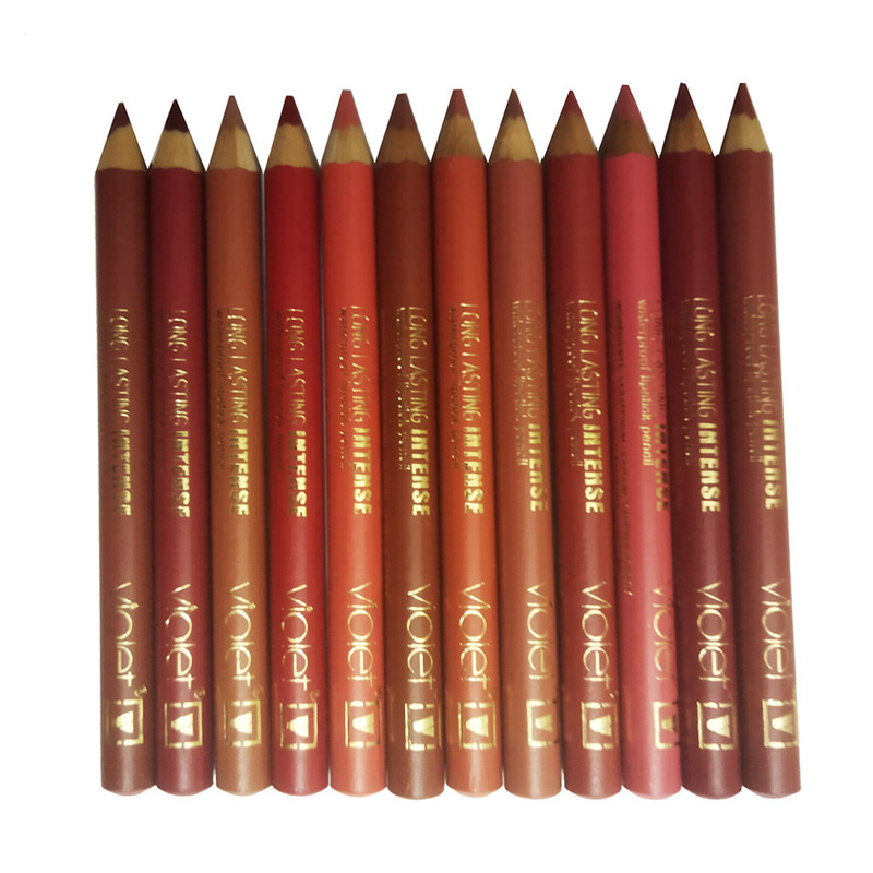 رژ مدادی وییولت شماره A بسته 12 عددی