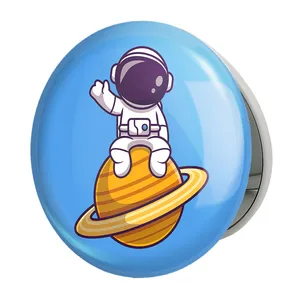 آینه جیبی خندالو طرح فضانورد مدل تاشو کد 25076 