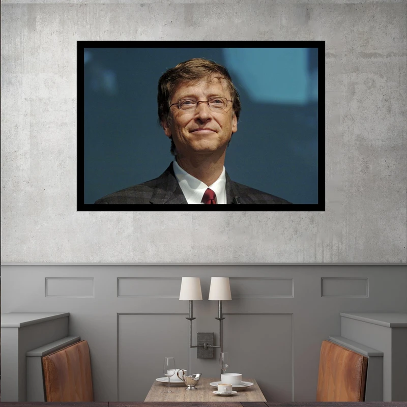 تابلو بکلیت طرح بیل گیتس مدل قاب شاسی B-s9840