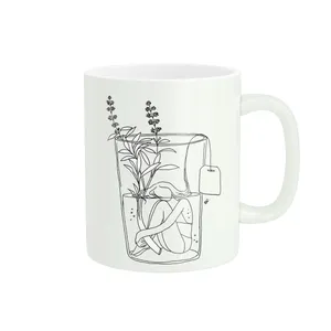 Pod Afarin minimal girl mug 