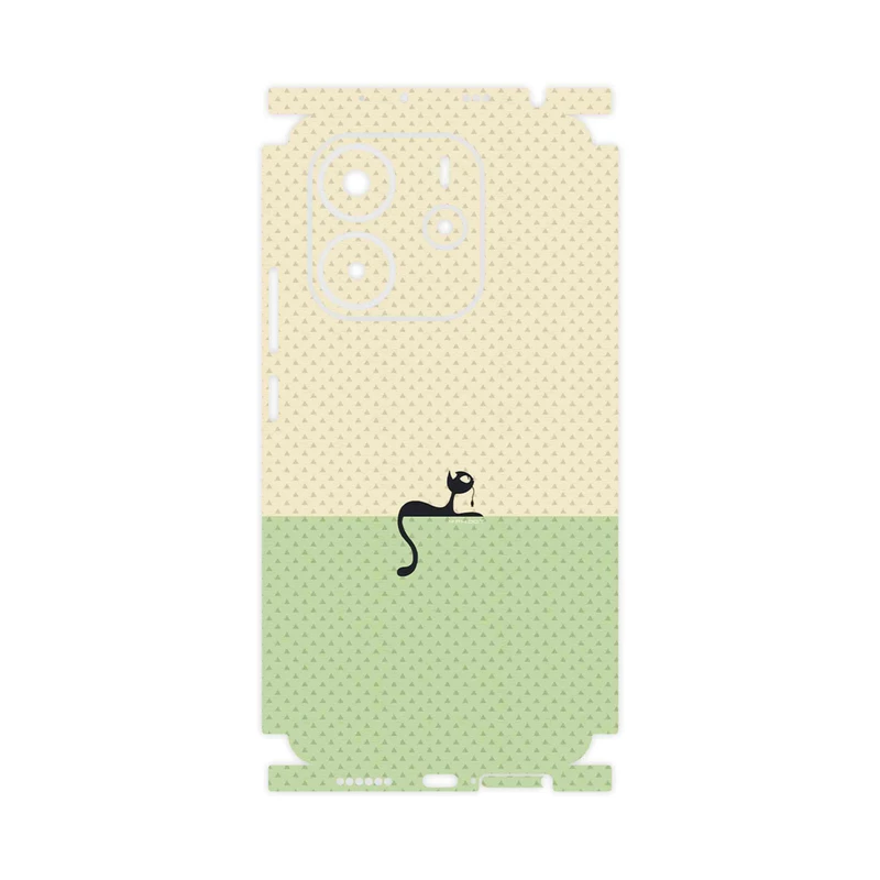 برچسب پوششی ماهوت مدل Minimal Internet Cat Icon-FullSkin مناسب برای گوشی موبایل شیائومی Redmi Note 14 4G