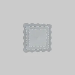 قالب رزین اپوکسی مدل مربع دفرمه مجموعه 3 عددی