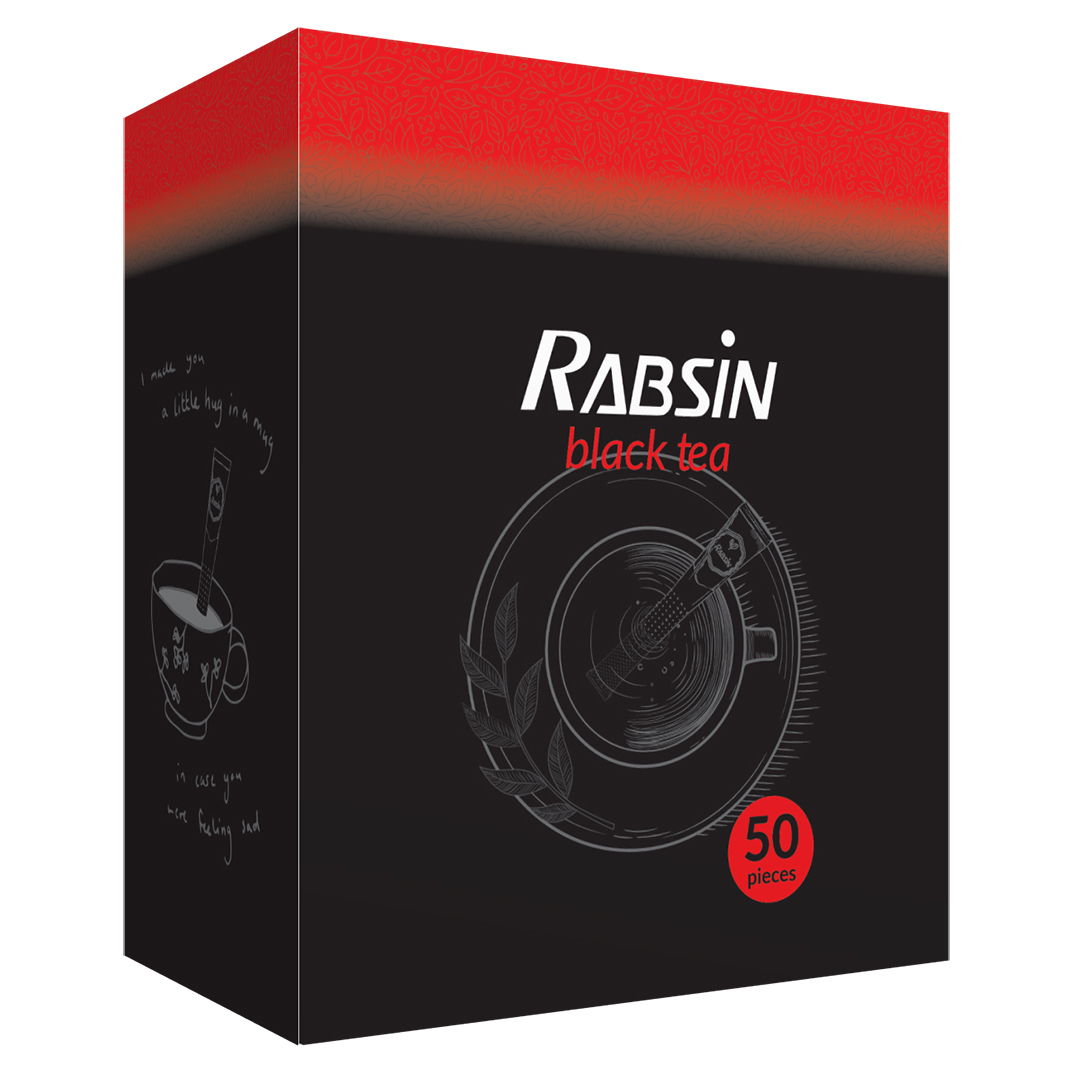 چای سیاه ساشه ای برگاموت رابسین بسته 50 عددی