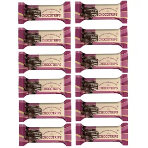 ويفر کاکائويی با روکش شکلات تلخ چوکوتريپس - 50 گرم بسته 12 عددی