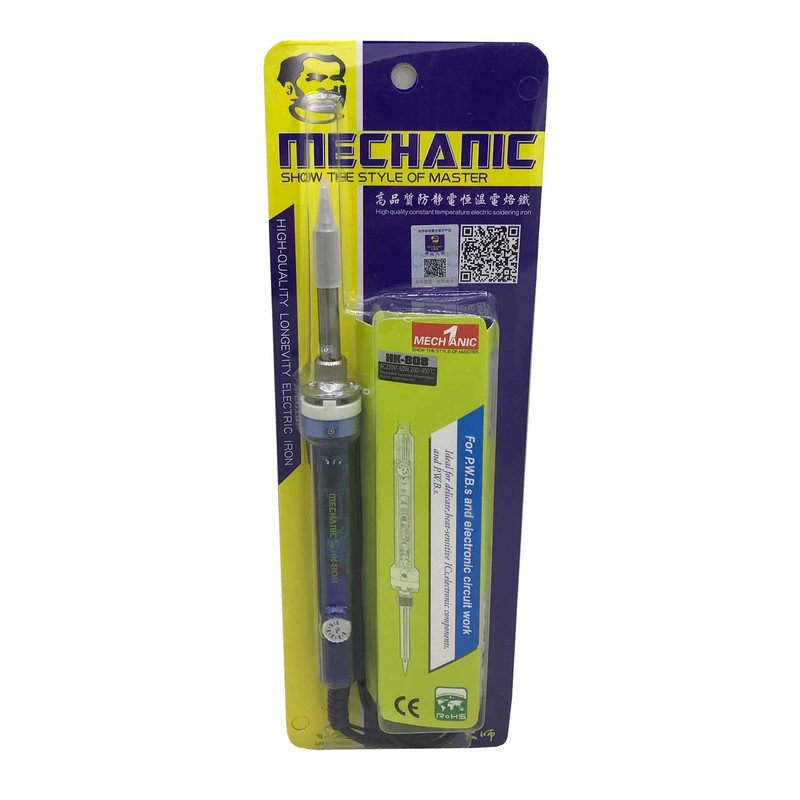 هویه 60 وات مکانیک مدل قابل تنظیم HK-808 هویه 60 وات مکانیک مدل قابل تنظیم HK-808