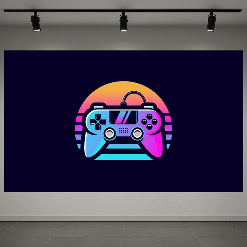 تابلو بوم طرح مخمل مینیمال دسته بازی مدل گیمینگ کد AR3059245