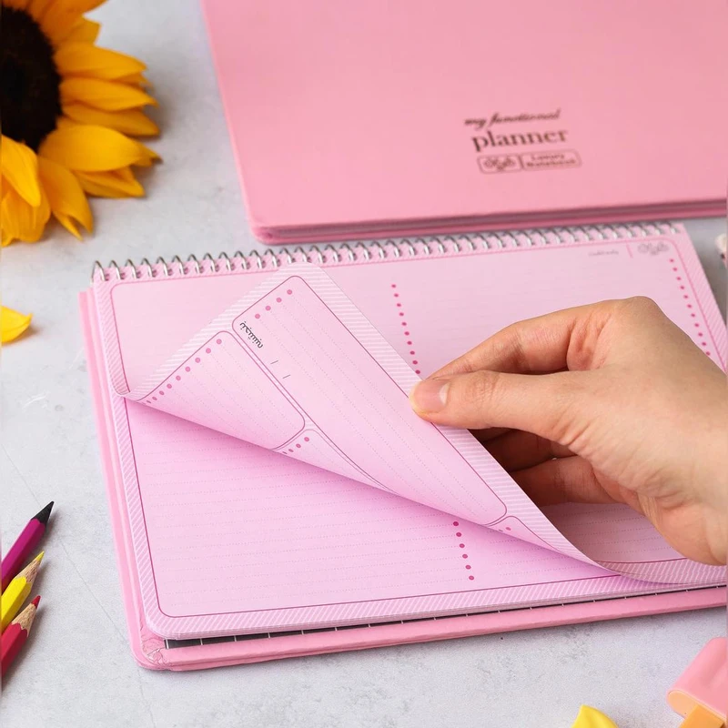 عکس شماره 6 : دفتر برنامه ریزی 60 برگ دایان مدل هفتگی طرح پاستلی