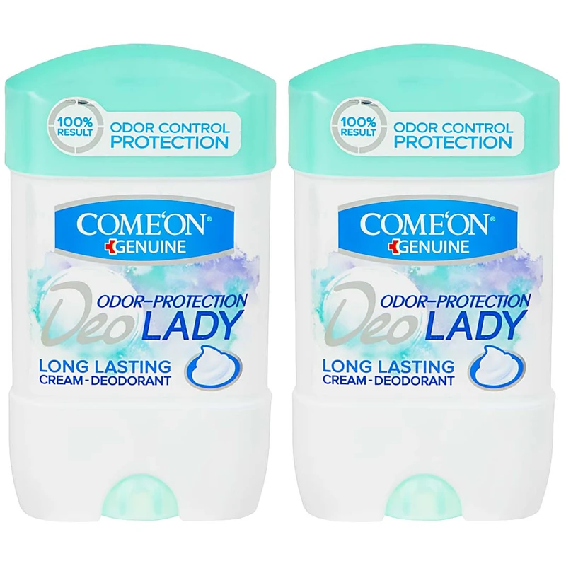 ژل شفاف ضد تعریق زنانه کامان مدل Long Lasting حجم 75 میلی لیتر بسته 2 عددی