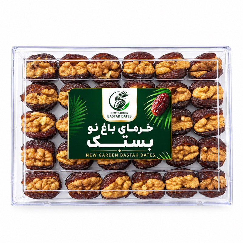 خرما خنیزی با مغز گردو باغ نو بستک - ۲۲۰ گرم