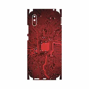 MAHOOT Red Printed Circuit Board-FullSkin Cover Sticker for Xiaomi Redmi 9A