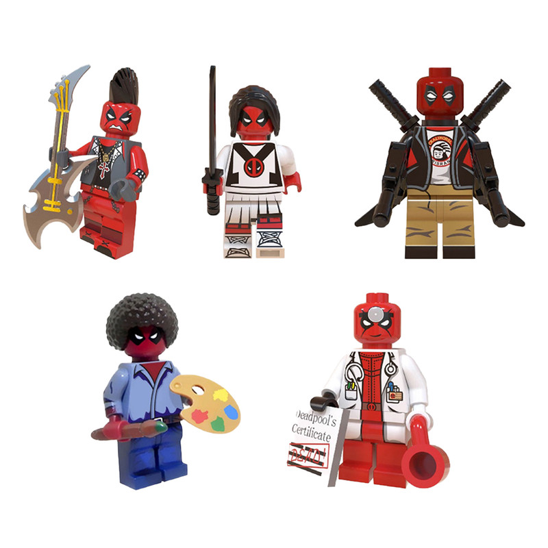 ساختنی مدل Deadpool بسته 5 عددی