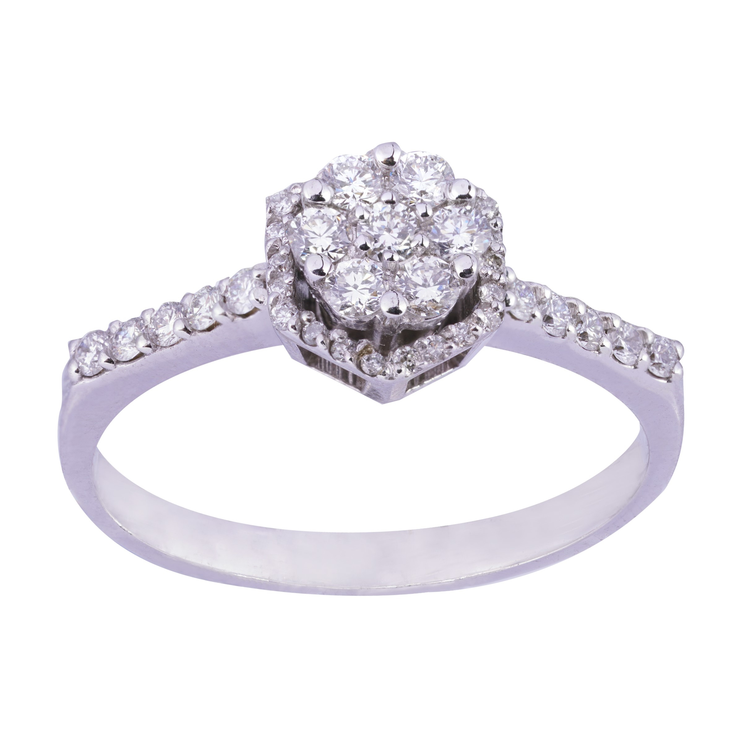 انگشتر طلا 18 عیار زنانه مدل  FL 01116