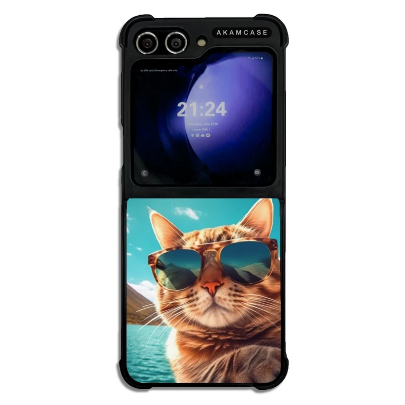 کاور آکام مدل AMC-WSGZFLIP5-CATS13 مناسب برای گوشی موبایل سامسونگ Galaxy Z Flip 5