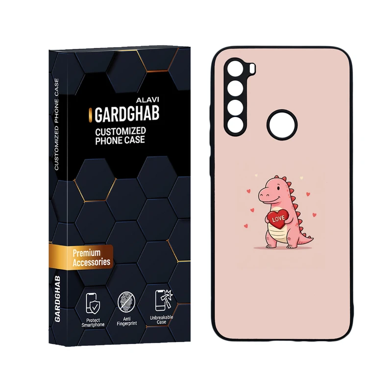 کاور گارد قاب علوی مدل دور ژله ای عاشقانه مناسب برای گوشی موبایل شیائومی Redmi Note 8