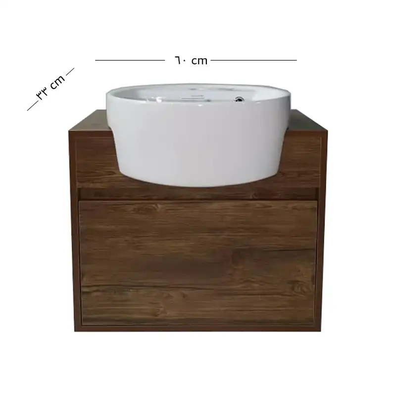 ست کابینت و روشویی سایا کابینت مدل میلانو