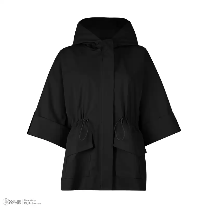 بارانی زنانه عصر جدید مدل 3520-1 رنگ مشکی
