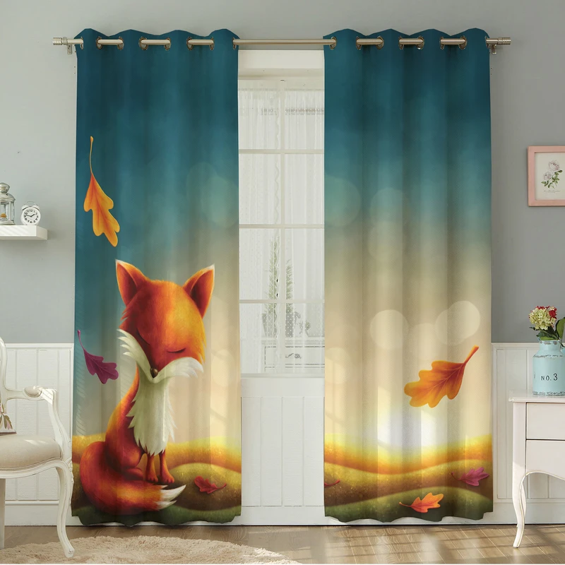 پرده نیروانا طرح کودک  مدل هازان کد 4641 سایز 140×280 سانتی متر