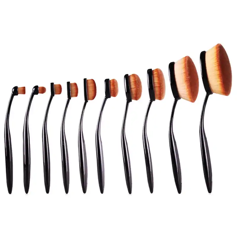 ست برس آرایشی مدل 002 مجموعه 10 عددی