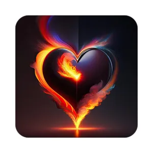 زیر لیوانی کاکتی مدل عاشقانه کد mp11221