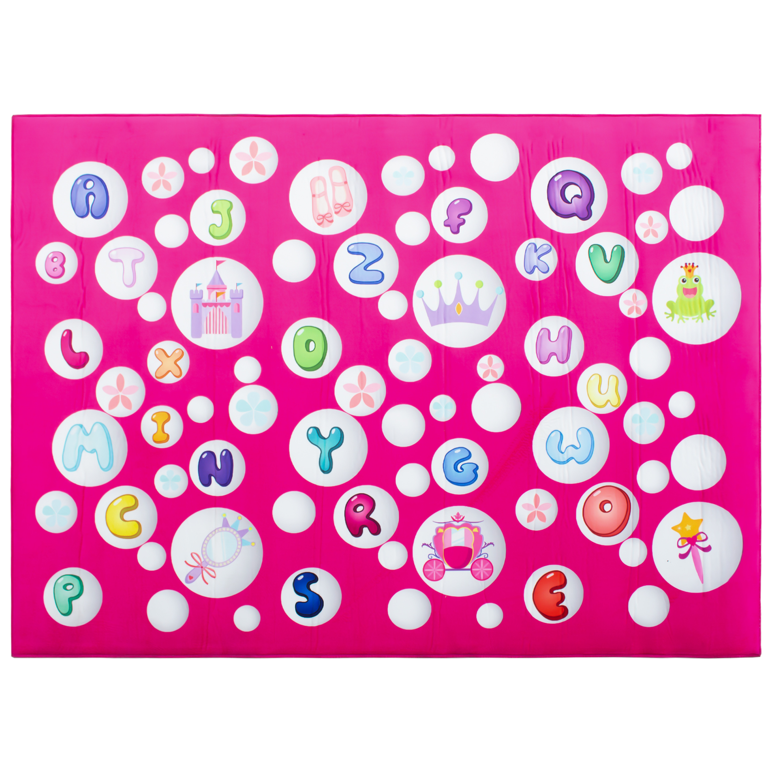فرش ماشینی جانگل مدل Alphabet کد 3D-1164