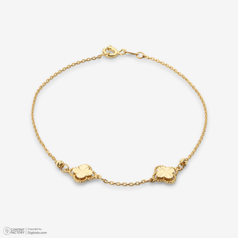 دستبند طلا 18 عیار زنانه مدل AMG3032 ونکلیف