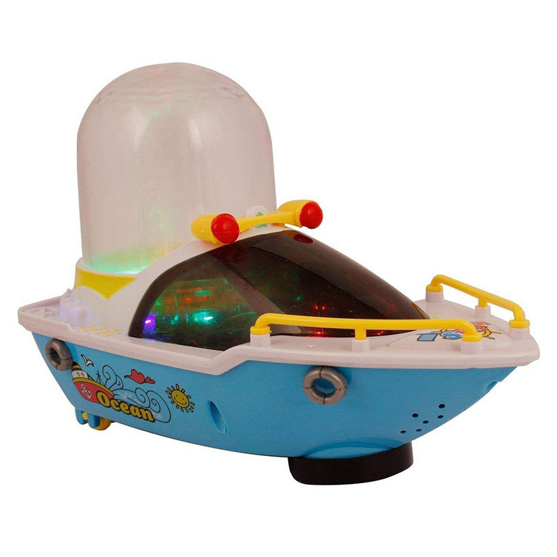 اسباب بازی کشتی موزیکال مدل چراغ و آبشار دار