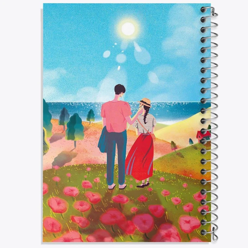 دفتر ژورنال نویسی 50 برگ خندالو مدل نقطه ای طرح عاشقانه کد 27132