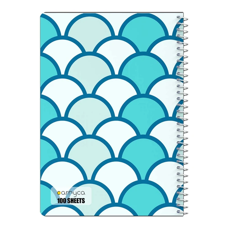 دفتر شطرنجی 100 برگ سیمی کارنیکا طرح پترن هندسی Geo Pattern کد 19752
