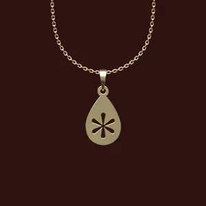 گردنبند طلا 18 عیار زنانه مدوپد مدل هندسی کد W2-1-1202