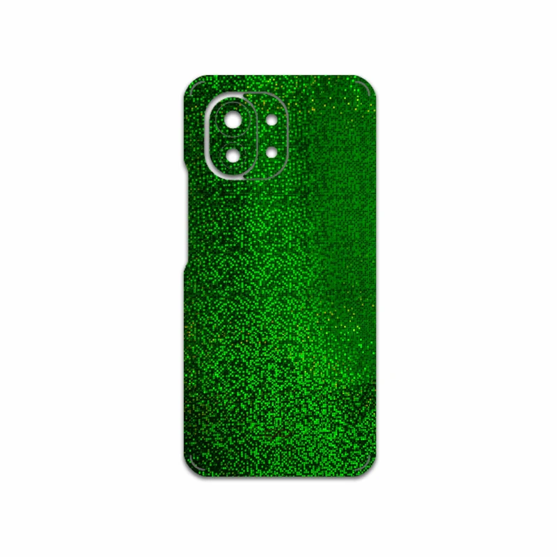 برچسب پوششی ماهوت مدل Green-Holographic مناسب برای گوشی موبایل شیائومی Mi 11 5G