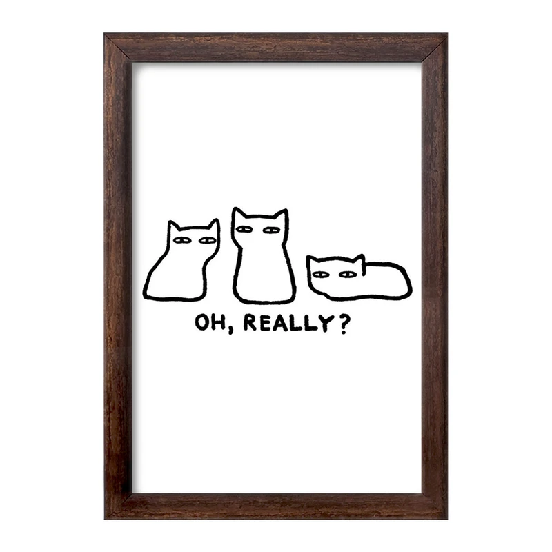 تابلو خندالو طرح گربه های شکاک کد 29319