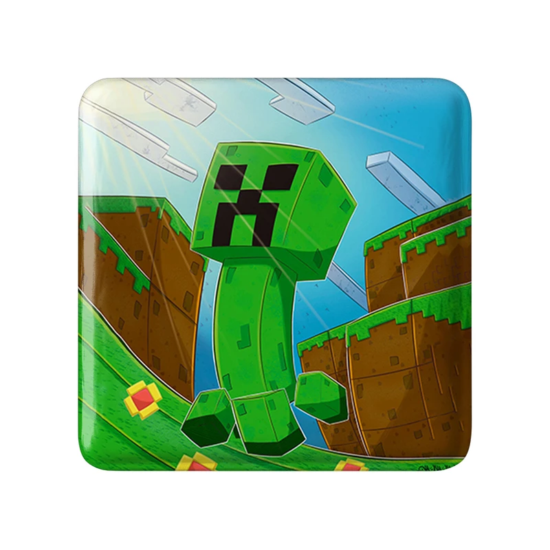 مگنت خندالو طرح بازی ماینکرافت (Minecraft) مدل مربعی کد 37010