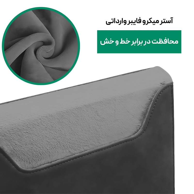 کاور لپ تاپ پِروین مدل LC-23 مناسب برای مک بوک 13 تا 13.6 اینچ به همراه کیف لوازم جانبی